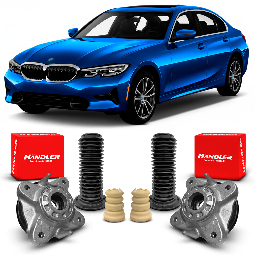 2 Kit Coxim Batente Rolamento Dianteiro BMW 330i G20 2018 A 2021