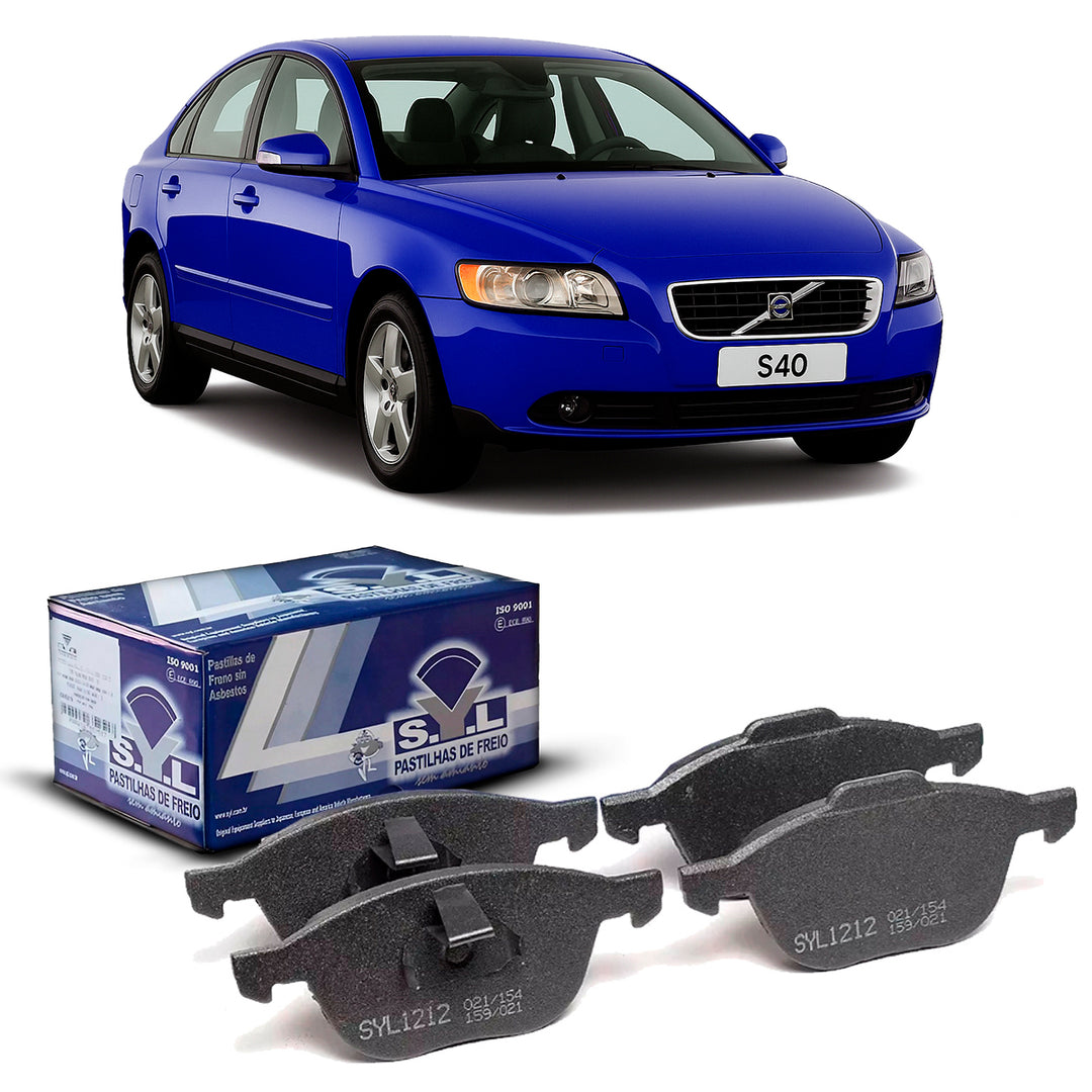 Jogo Pastilha de Freio Dianteira SYL Volvo S40 2004 a 2010