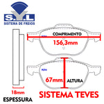 Load image into Gallery viewer, Jogo Pastilha Disco de Freio Dianteiro Volvo V70 2007 A 2012 SYL
