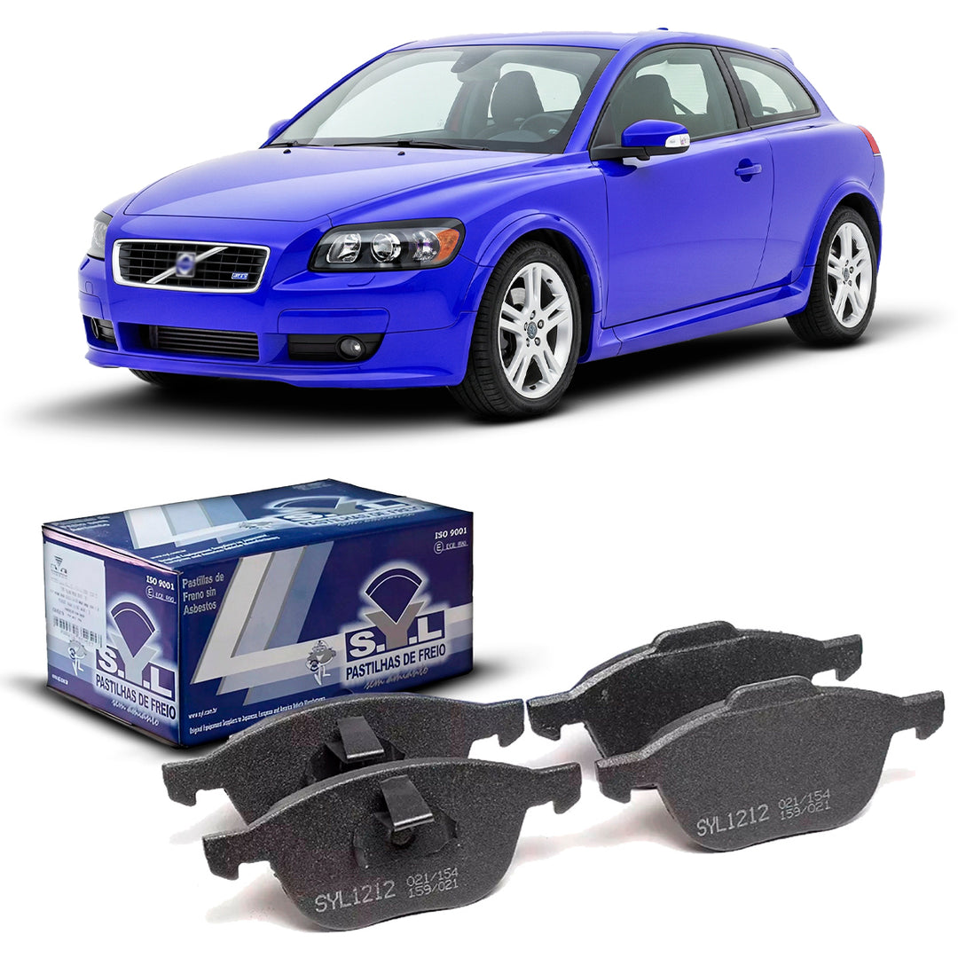 Jogo Pastilha de Freio Dianteira SYL Volvo C30 2007 A 2012